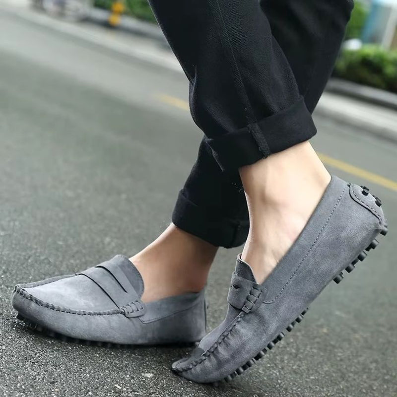 Alex - Round Toe Slip On Shoes with Non Slip Sole | Easy On and Off Everyday Comfort | Sizes 38–49 | Brown, Green, Red, Grey, Black, Orange, Dark Brown
