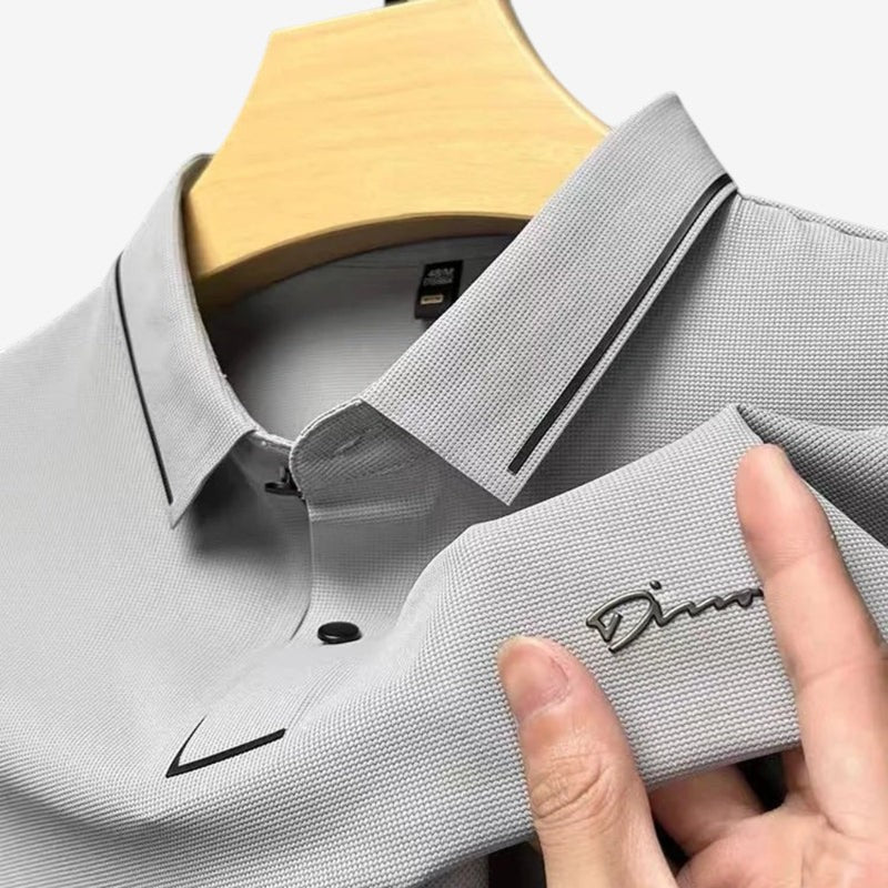 Logan – Polo à manches courtes imprimé avec col à boutons | Confort léger et ajusté | Style décontracté quotidien | Tailles M–4XL