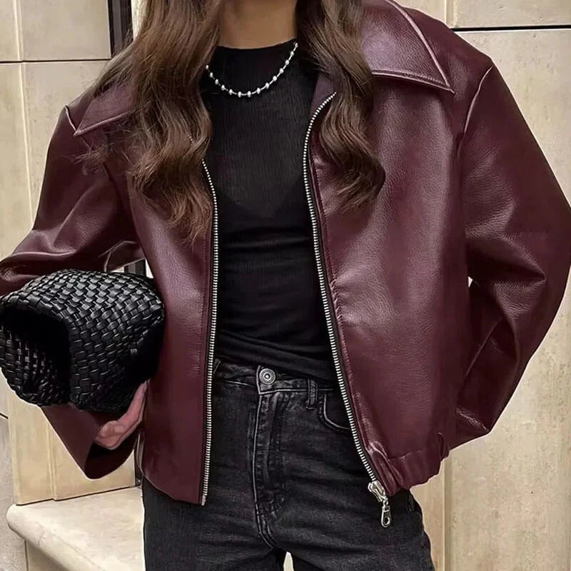Sophie - Bunda s dlouhým rukávem a zapínáním na zip