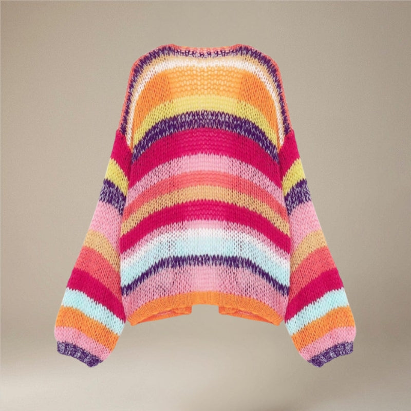 Bonnie – Loose Fit Cardigan With Open Front And Long Sleeves