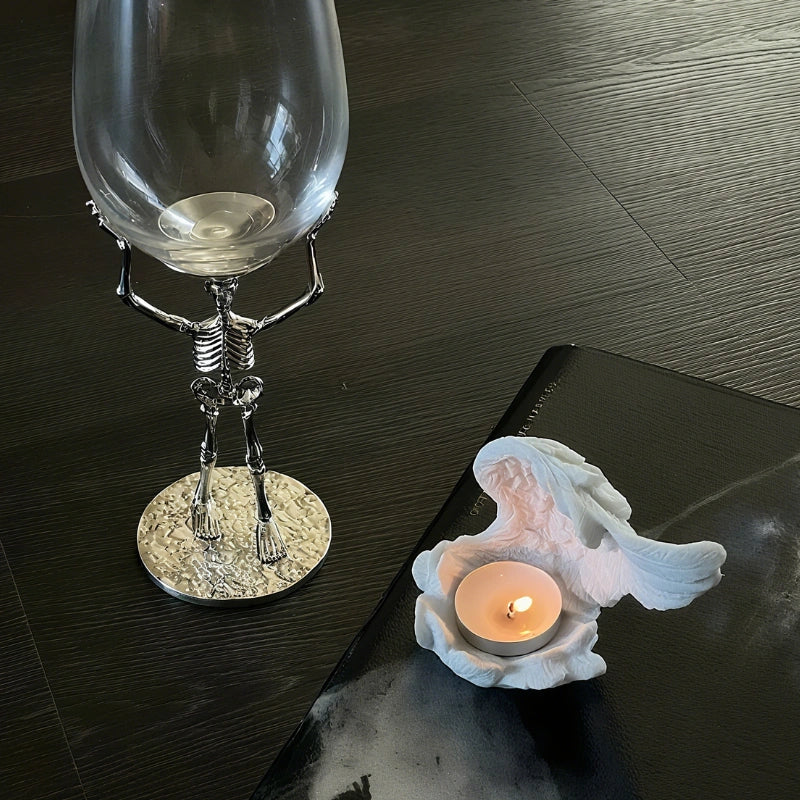 AngelGlow - Angel Wing Resin Candle Holder