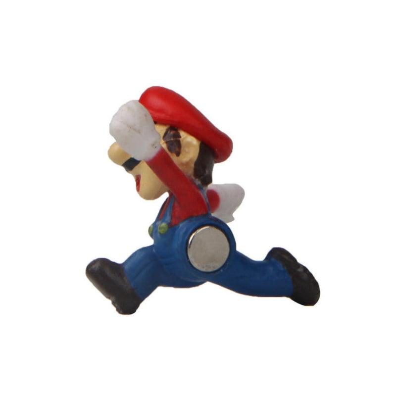GameGripz – Ensemble de décorations réfrigérateur Super Mario avec pièces de personnages ludiques et fixation sécurisée