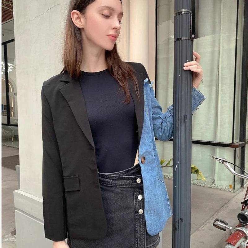 Allison – Sacou cu mâneci lungi, rever și buzunare