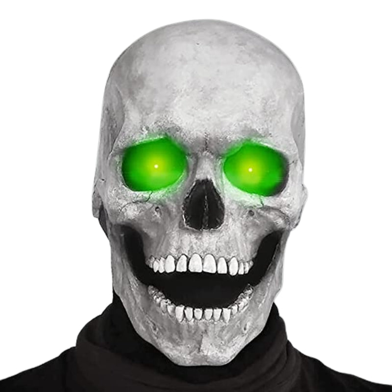 SkullMask - Full Latex Costume Mask with Clear Eyes for Seasonal Use
