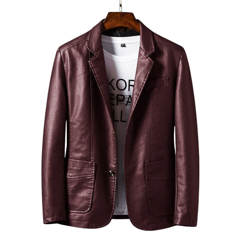 Mark - Long sleeve jacket with multiple pockets and button closure at the front