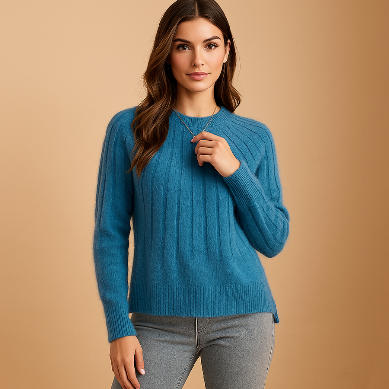 Liora - Long Sleeve Sweater with Crew Neck