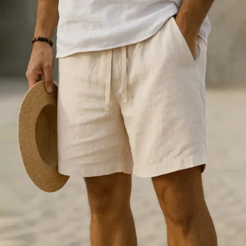 Men's Casual Shorts with Drawstring Elastic Waist