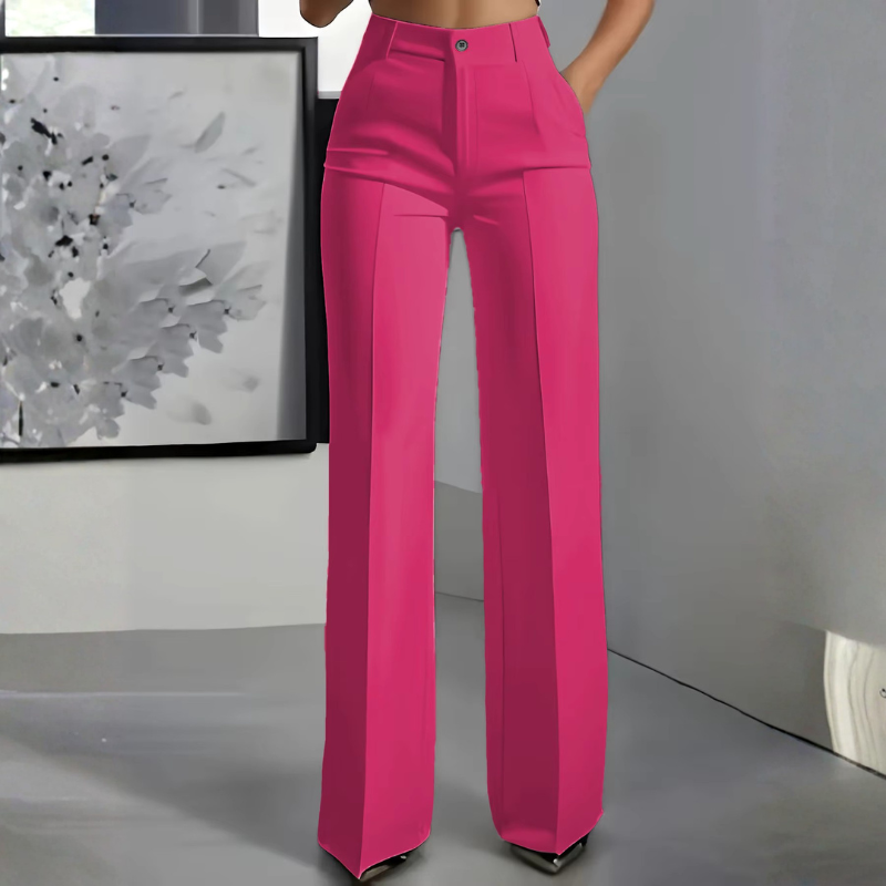 Women's High Waisted Straight Leg Pants
