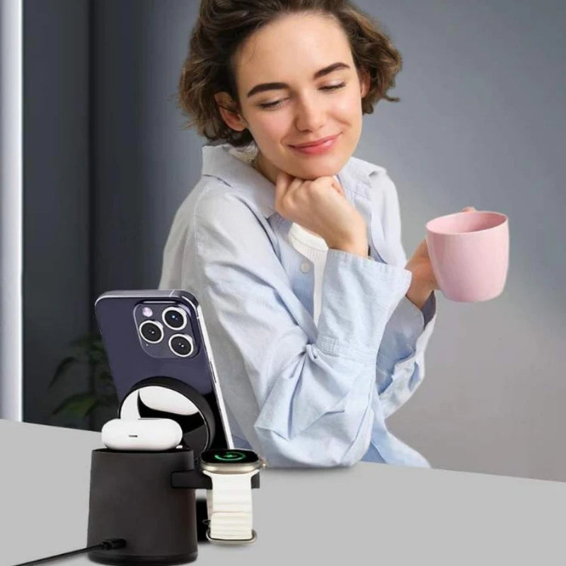 ChargeGlow – 3v1 Magsafe bezdrátová nabíječka s noční lampou