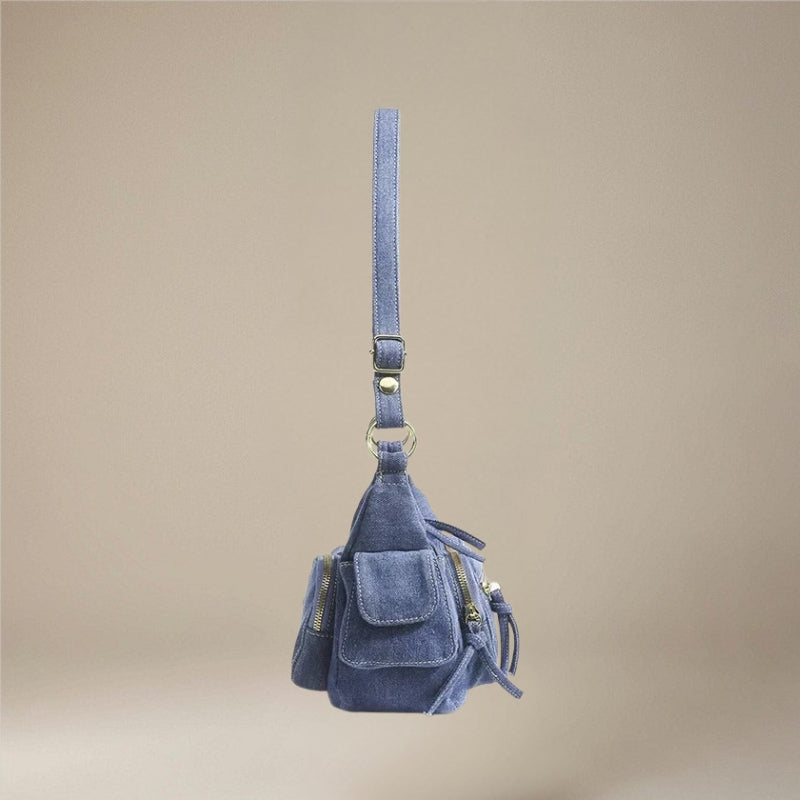 Remi – Sac d'épaule avec bandoulière réglable et poches zippées
