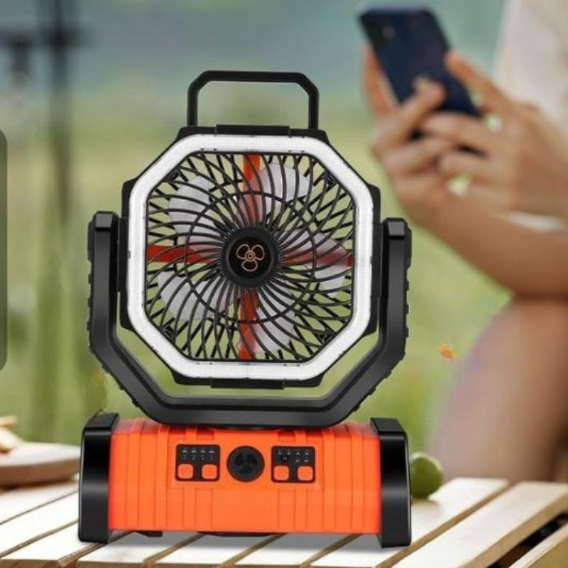BreezeHub – Wentylator 3 w 1 z powerbankiem i światłem LED