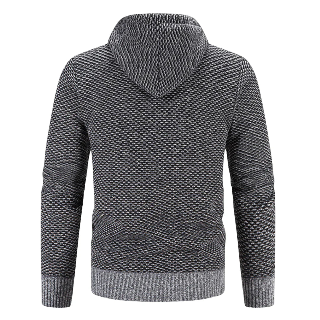 Beron - Warm long-sleeve jacket with hood and pockets