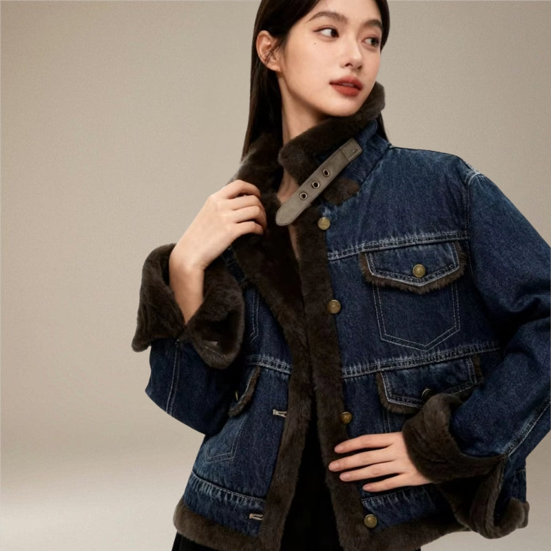 Grace – Long sleeve jacket with multiple pockets and fleece collar