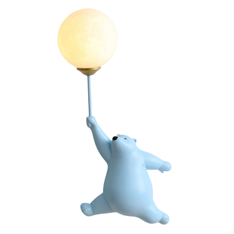 GlowCub – Lampada da parete LED con design orsetto e palloncino