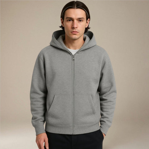 Alfie – Long Sleeve Hoodie With Zipper And Pockets