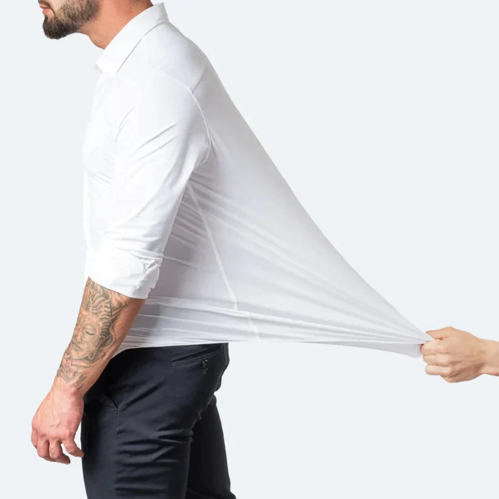 Jordan - Elegante camicia con chiusura a bottoni e maniche lunghe