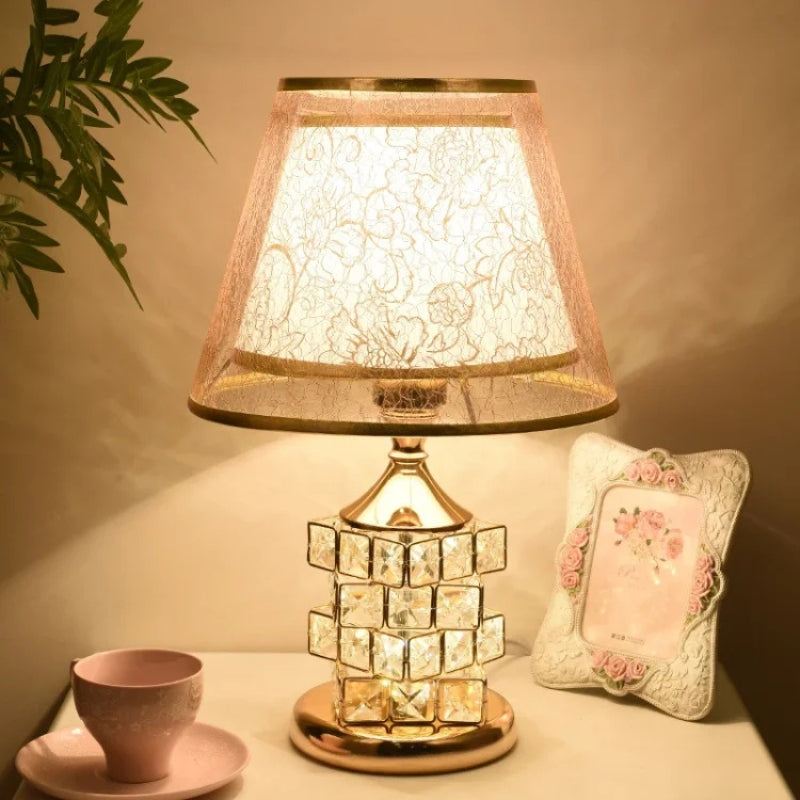 LumaGlow – Crystal LED table lamp for home décor