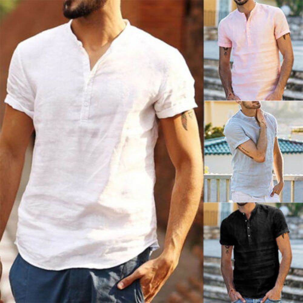 Miller – Chemise élégante à manches courtes avec fermeture à boutons et coupe confortable