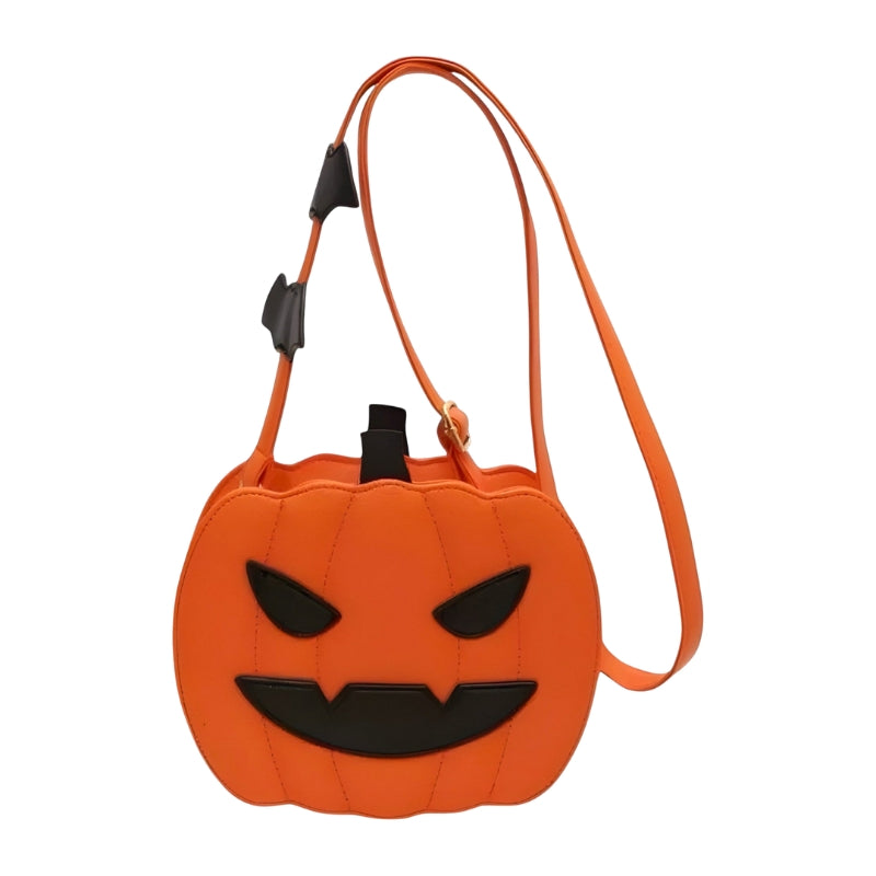 Juna – Geantă de umăr în formă de dovleac pentru Halloween cu curea reglabilă