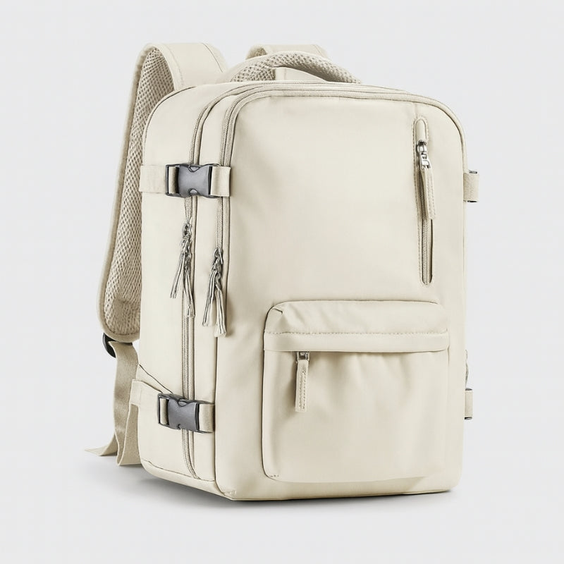 PackEase - Borsa da viaggio con più tasche con cerniera e tracolla regolabile