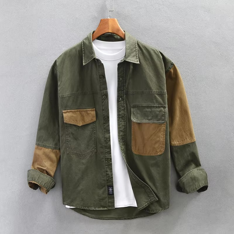 Bryxon - Heren Bryxon Jacket | Long sleeve, Turn-down collar, Button | Polyester | M–3XL