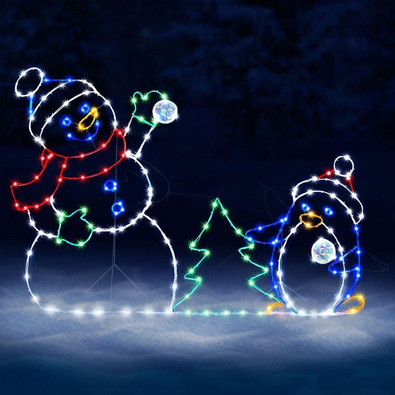 WinterJoy - Decorazione LED per battaglia di palle di neve per un'atmosfera natalizia giocosa