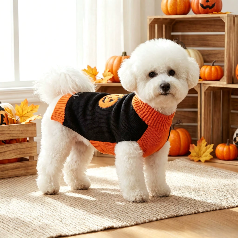 PumpkinPaw - Halloween Pumpkin Dog Sweater