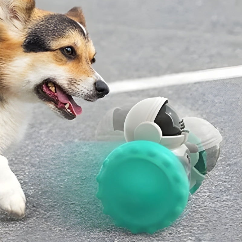 RoboTreat – Jouet pour animaux avec design robotique et distributeur de nourriture