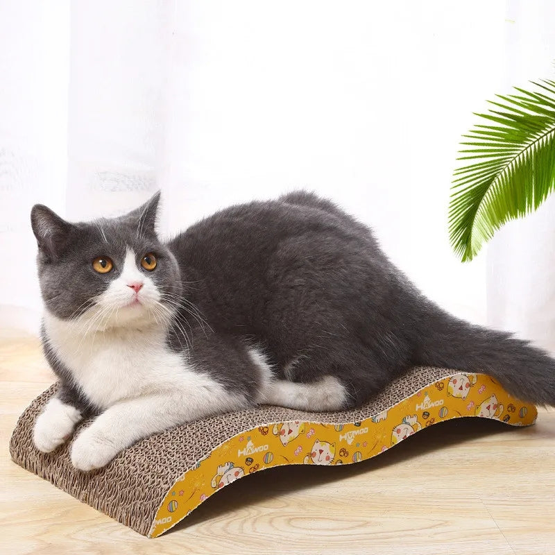 PawLounger – M-shaped Cat Scratching Bed for Sitting and Playing