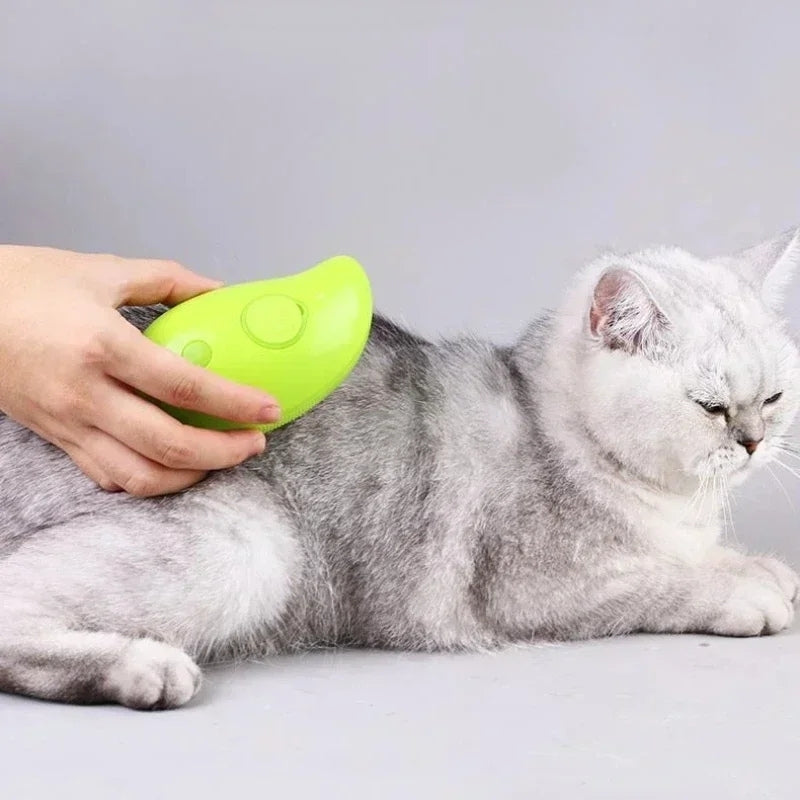 FurEase – Electric Steam Brush for Cats and Dogs