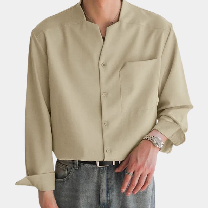 James - Chemise avec fermeture à boutons classique et poche poitrine