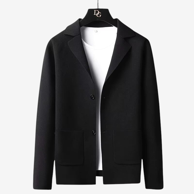 Christian – Blazer à manches longues avec col et boutons