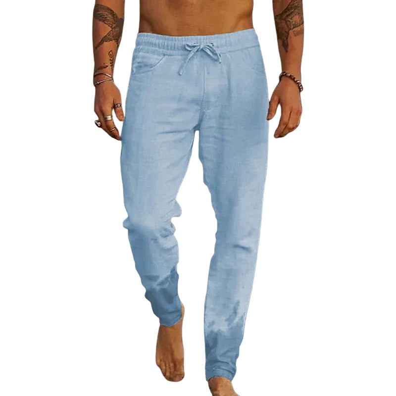 Michael – Pantaloni Larghi con Vita Elastico, Coulisse e Tasche