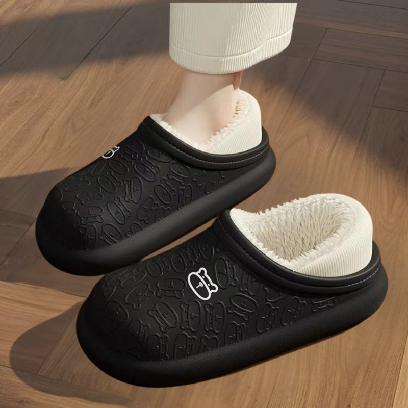 ComfyWalk - Papuče s kulatou špičkou a designem na nazutí