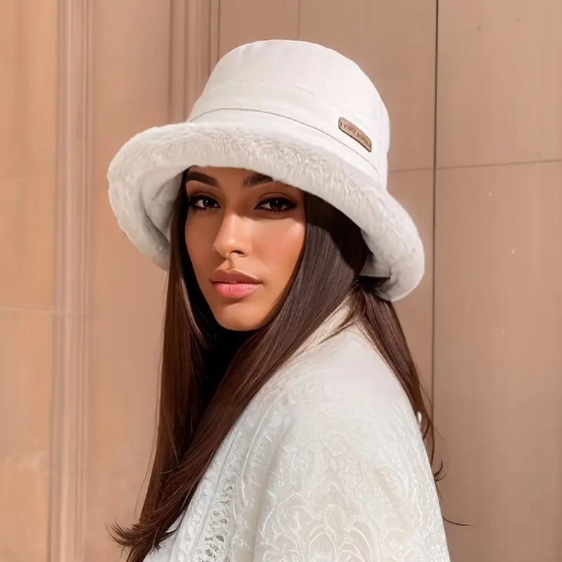 Laura – Thickened bucket hat with inner lining and wide brim