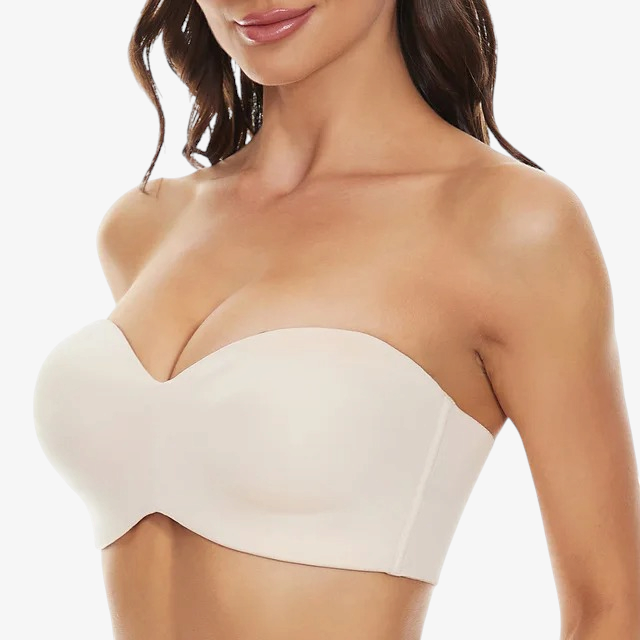BareLuxe – Dámská bandeau podprsenka bez ramínek s odnímatelnými ramínky