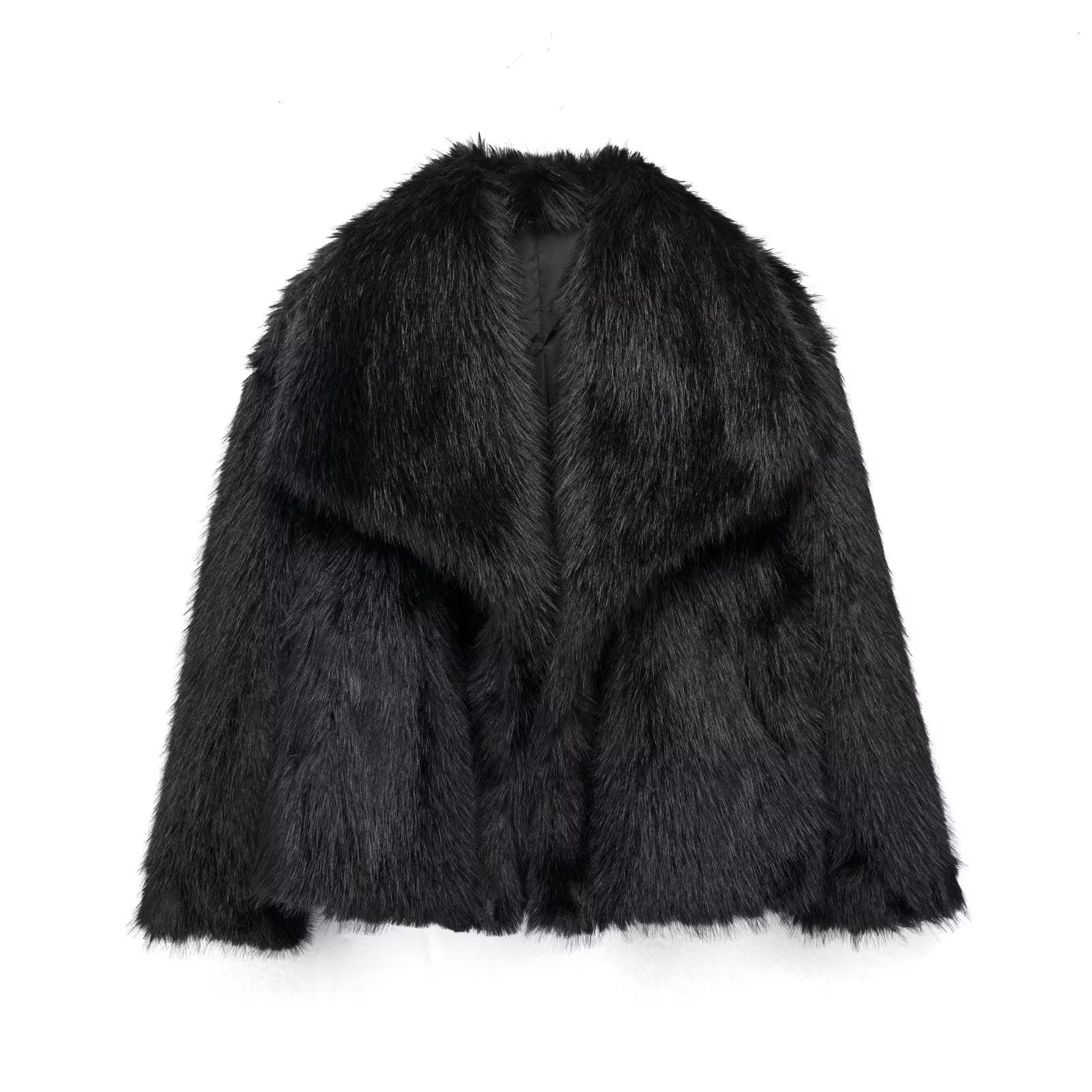 Lila - Manteau oversize douillet avec col châle