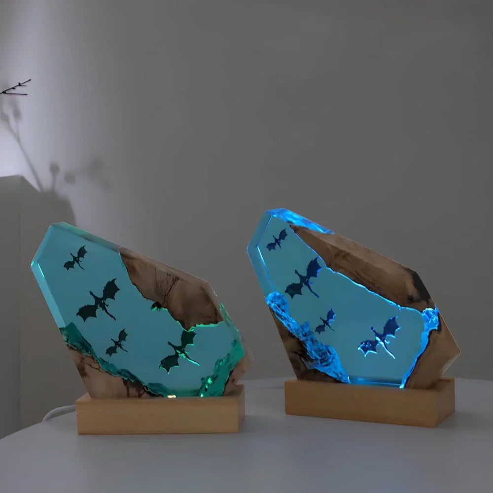 MarineGlow - Lampada decorativa notturna con effetti marini e illuminazione regolabile