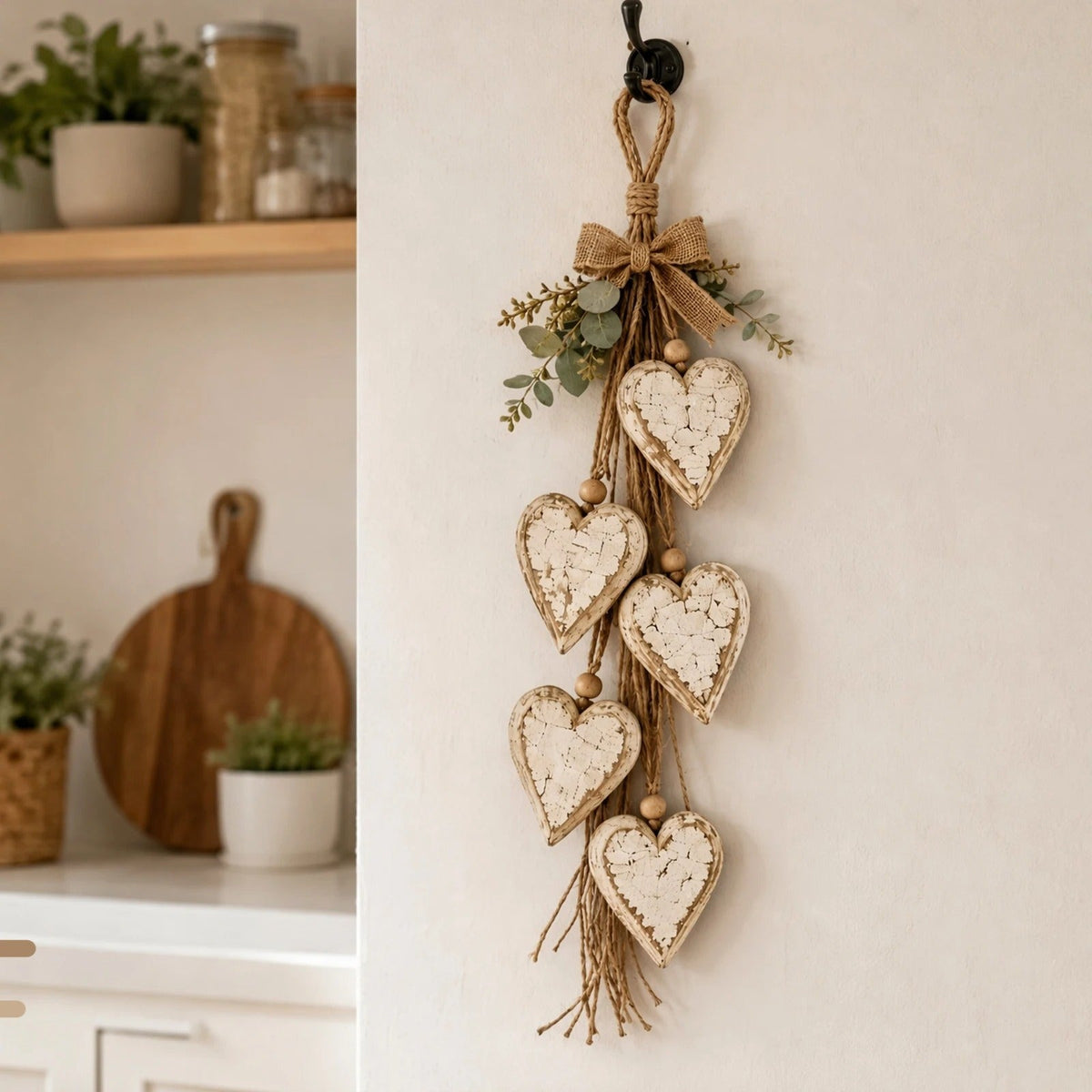 Decorazione da parete a forma di cuore in legno Lumheart con illuminazione LED