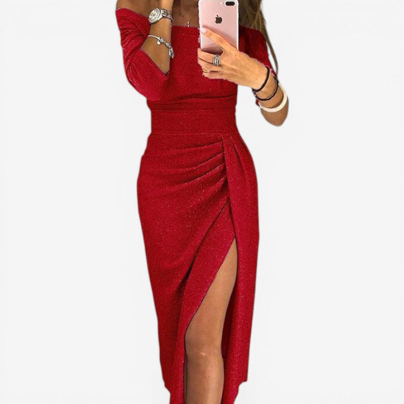 Women’s Off-the-Shoulder Long Sleeve Dress