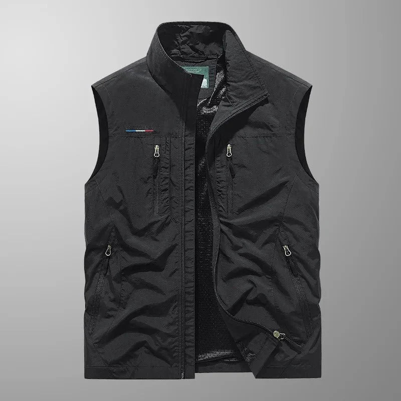 Men's Lightweight Cargo Vest with Pockets