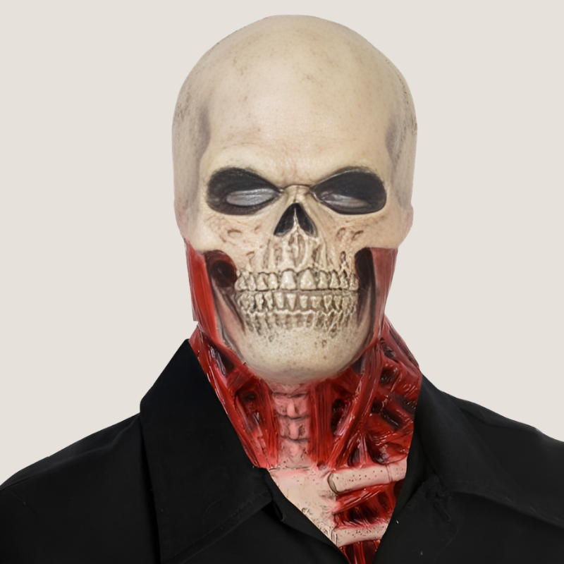 Krvavá maska lebky na halloweensky kostým