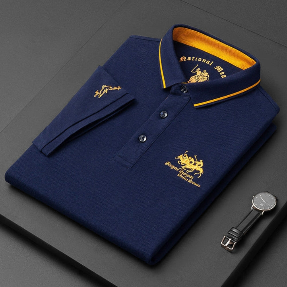 Raffaele – Tricou polo elegant cu mâneci scurte și design clasic cu nasturi