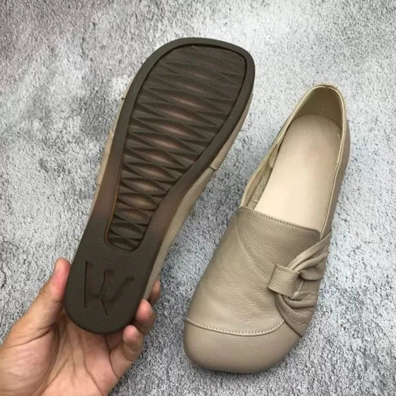 Amara - Pantofi eleganți slip-on cu vârf rotund și toc jos de susținere