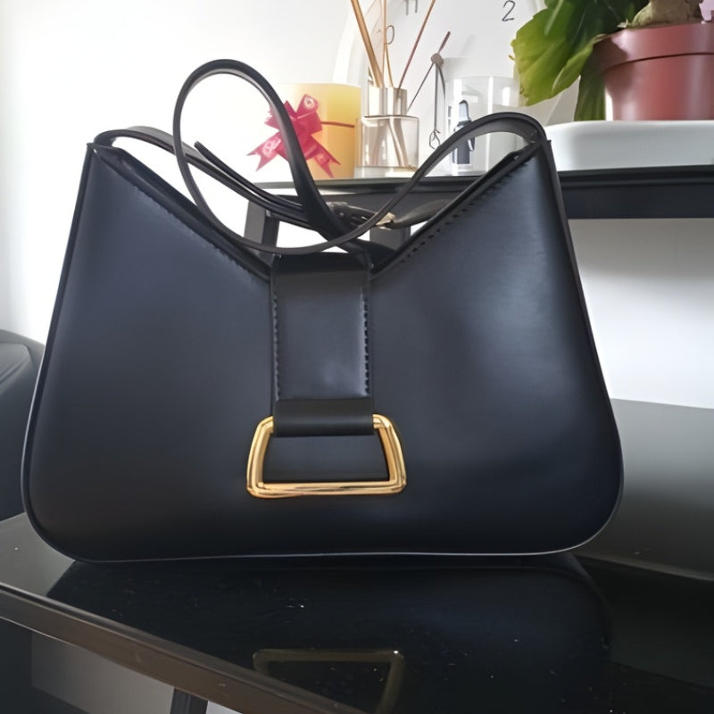 Pamela – Borsa a tracolla con tracolla regolabile e chiusura con fibbia