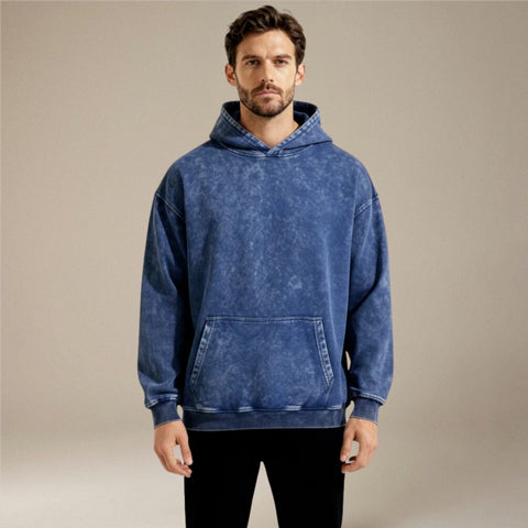 Jasper – Long Sleeve Hoodie With Ribbed Cuff And Pockets