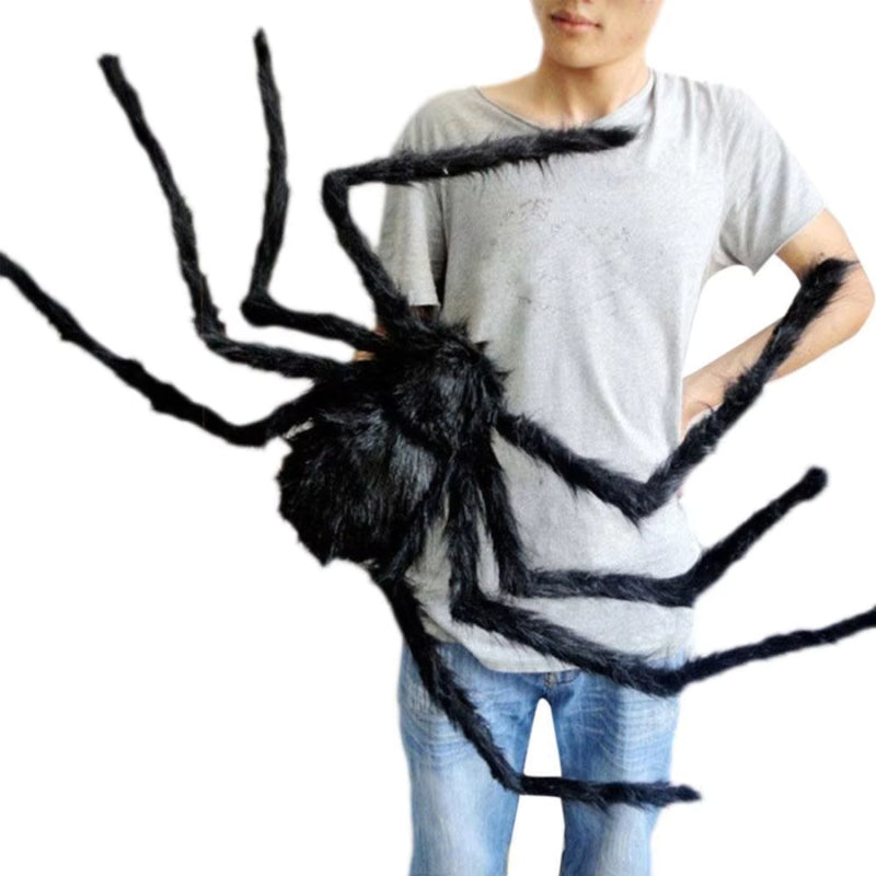 CreepNest – Gigantyczny zestaw halloweenowych pająków z sieciami i akcesoriami zewnętrznymi