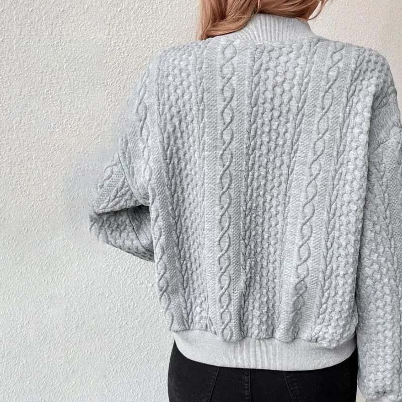 Miranda - Svetřík s dlouhými rukávy a zapínáním na knoflíky