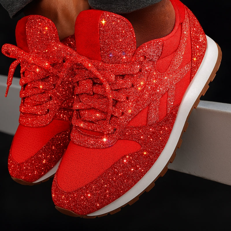Elara – Sneakersy antypoślizgowe z okrągłym noskiem i sznurowaniem