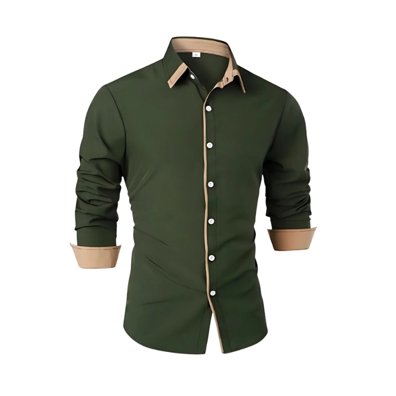 Carter – Classic shirt with long sleeves and button details